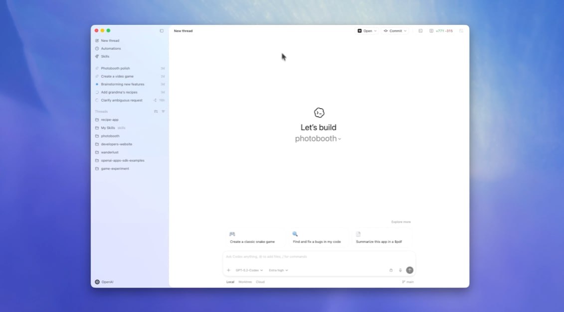 OpenAI запускает новое приложение для Codex